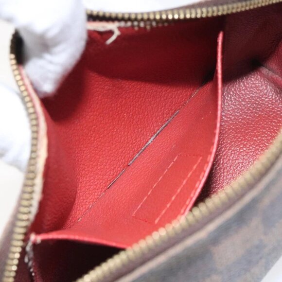 LOUIS VUITTON Damier Ebene Pochette Cosmetic PM Pouch N47516 LV Auth 113477 - Picture 12 of 16